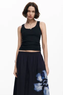 Falda larga flor