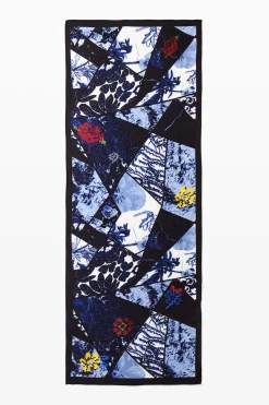 Foulard denim flores