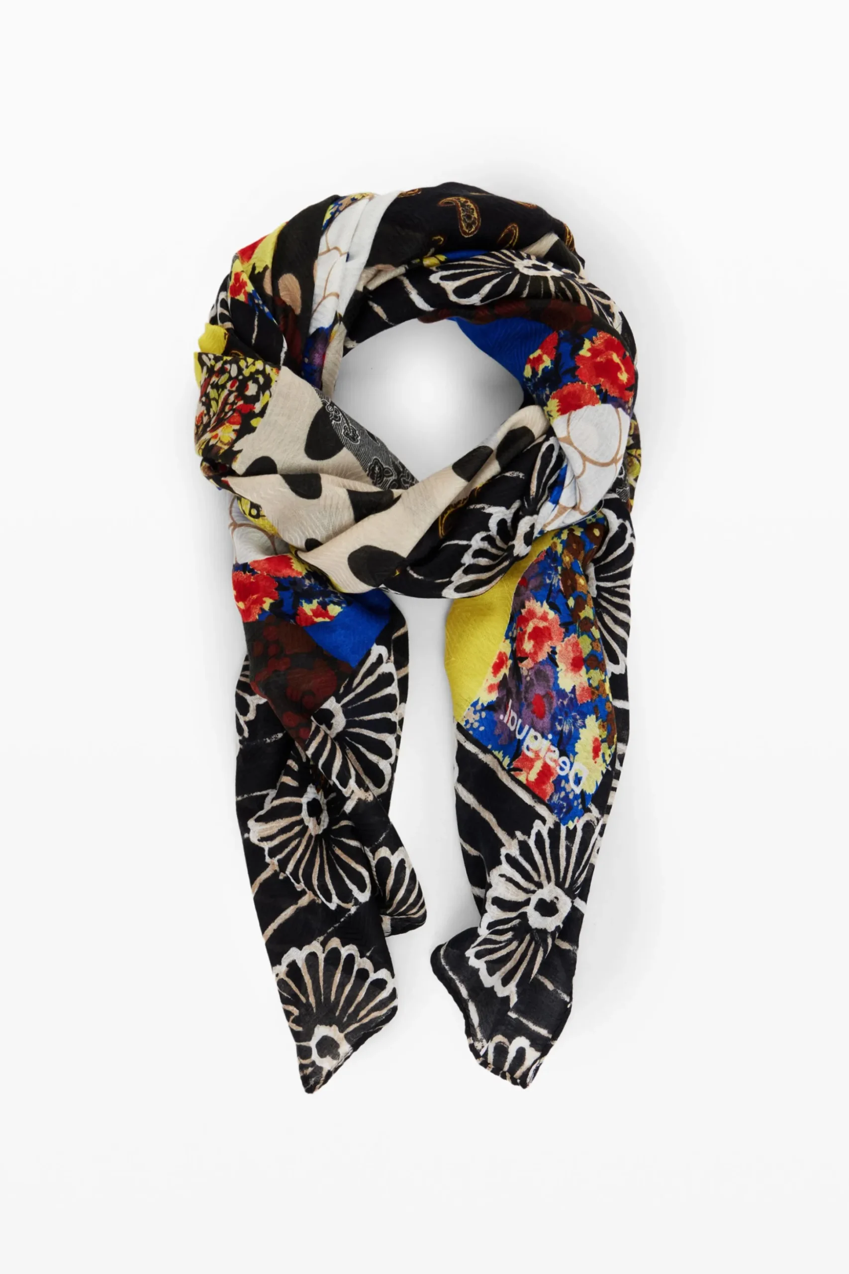 Foulard patch floral