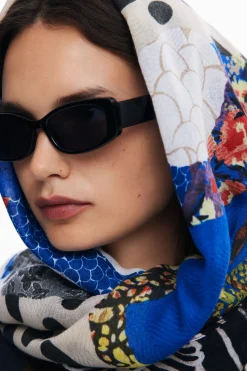 Foulard patch floral