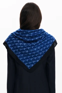 Foulard rectangular logo Desigual