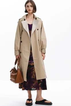 Gabardina combinada
