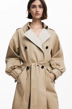Gabardina combinada