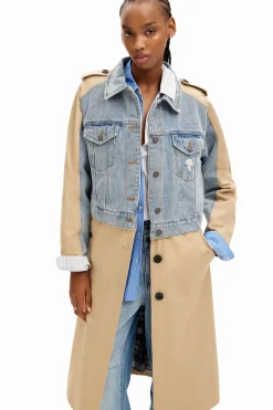 Gabardina híbrida denim