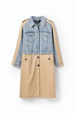 Gabardina híbrida denim