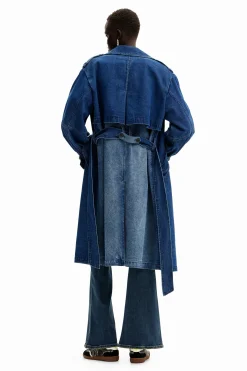 Gabardina oversize denim
