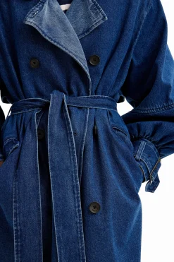 Gabardina oversize denim