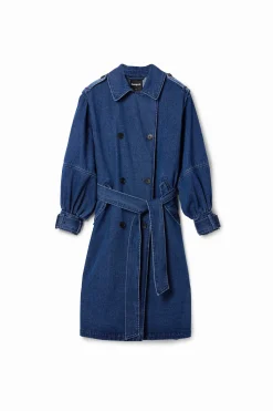 Gabardina oversize denim