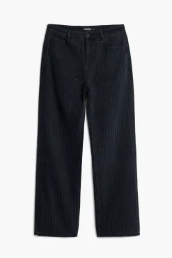 Jeans rectos pespuntes