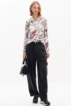 Jersey detalles flores