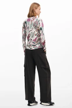 Jersey detalles flores