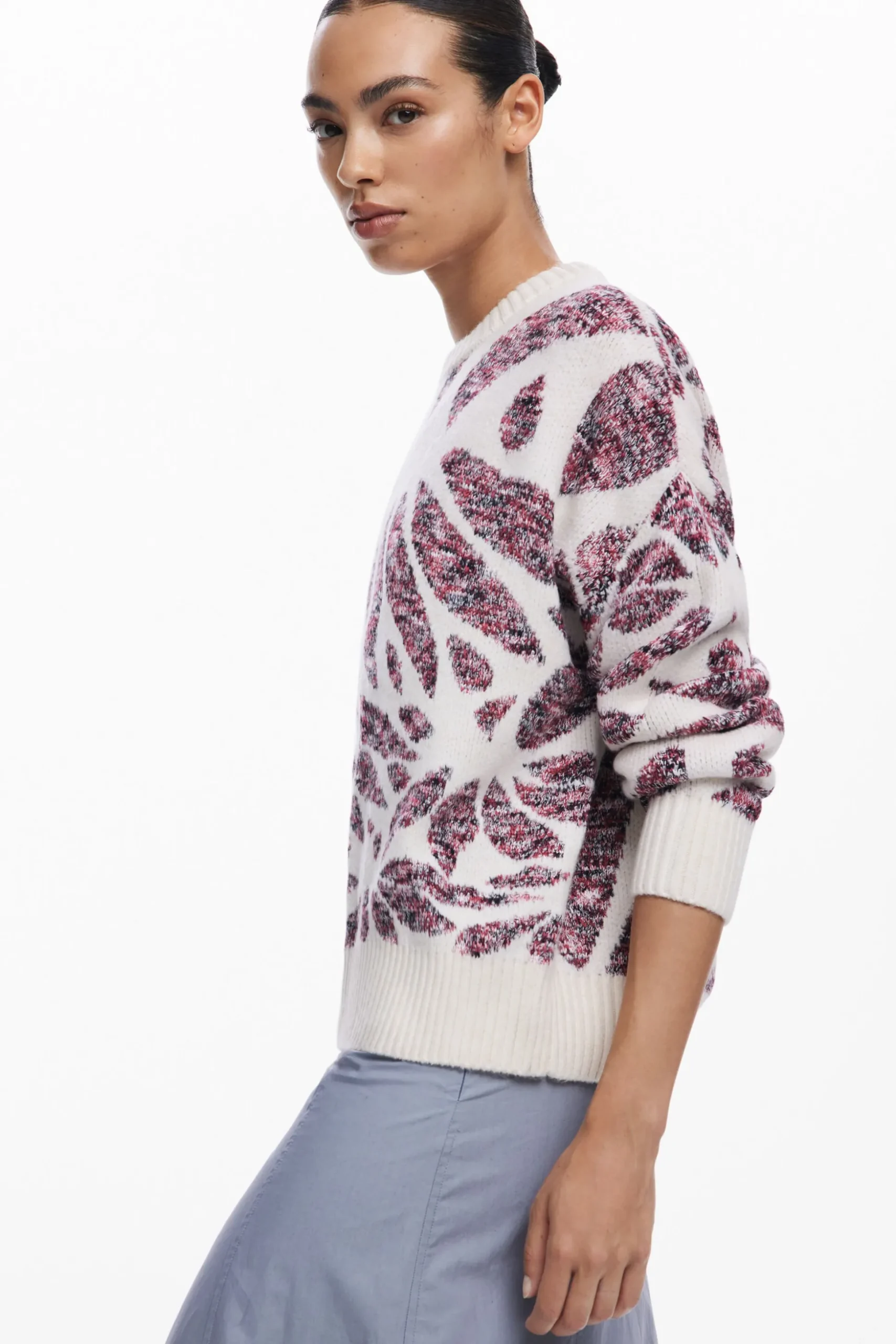 Jersey estampado hojas