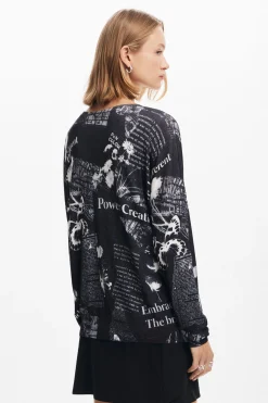 Jersey estampado periódico