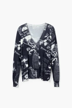 Jersey estampado periódico