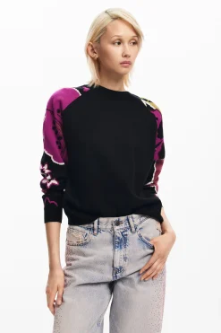 Jersey  mangas flores
