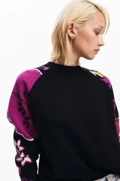 Jersey  mangas flores