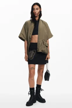 Minifalda slim mariposa