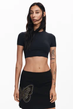 Minifalda slim mariposa