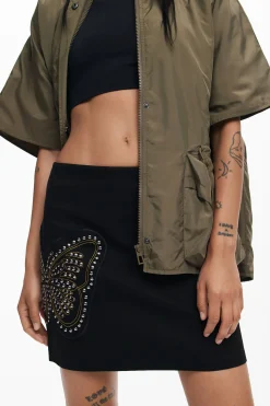 Minifalda slim mariposa