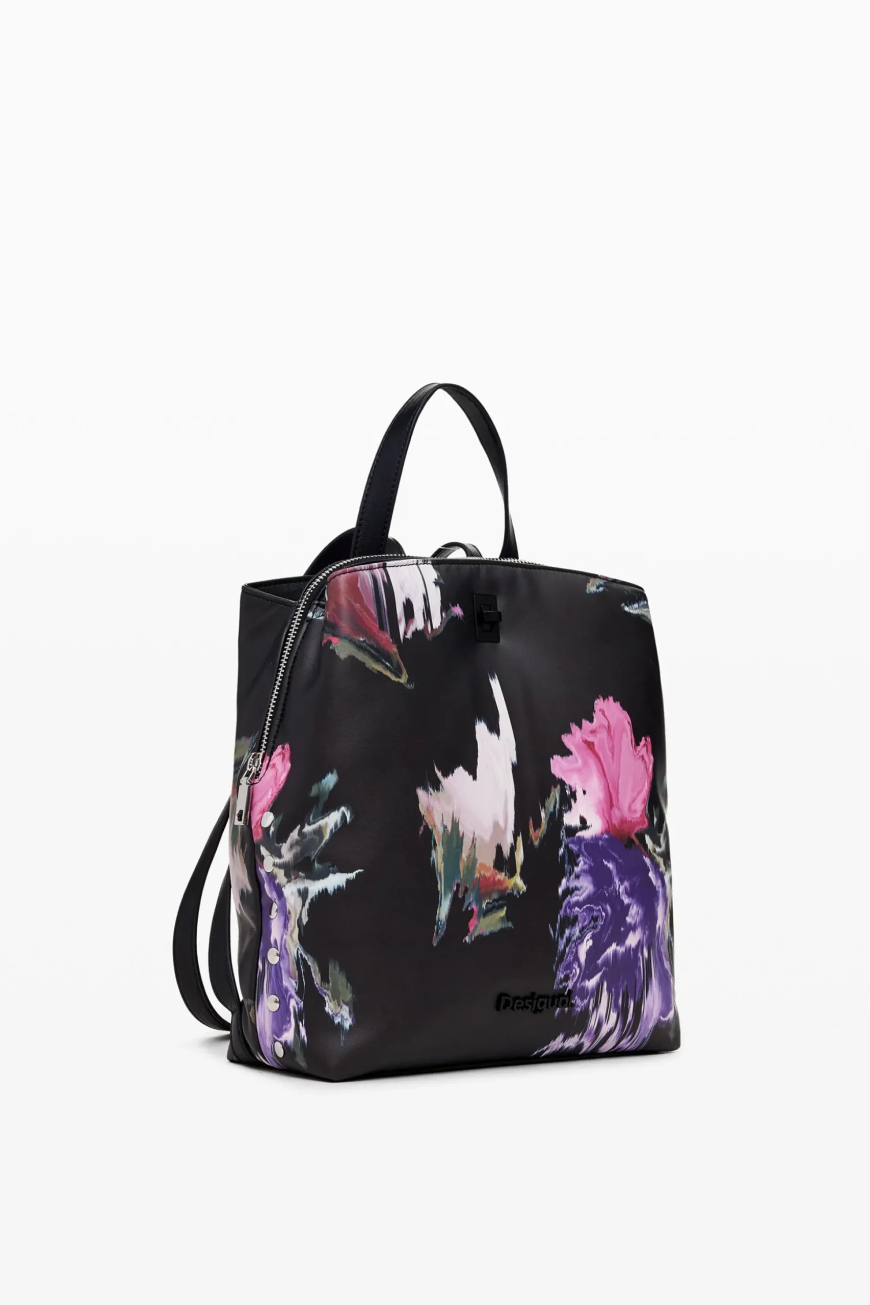 Mochila mini efecto piel