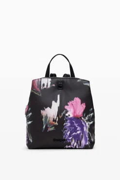 Mochila mini efecto piel