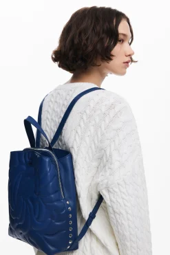 Mochila mini flores geometría