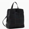 Mochila S trenzada pespuntes