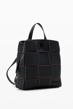Mochila S trenzada pespuntes
