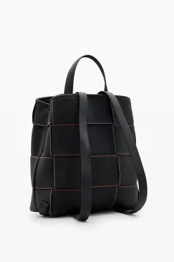 Mochila S trenzada pespuntes