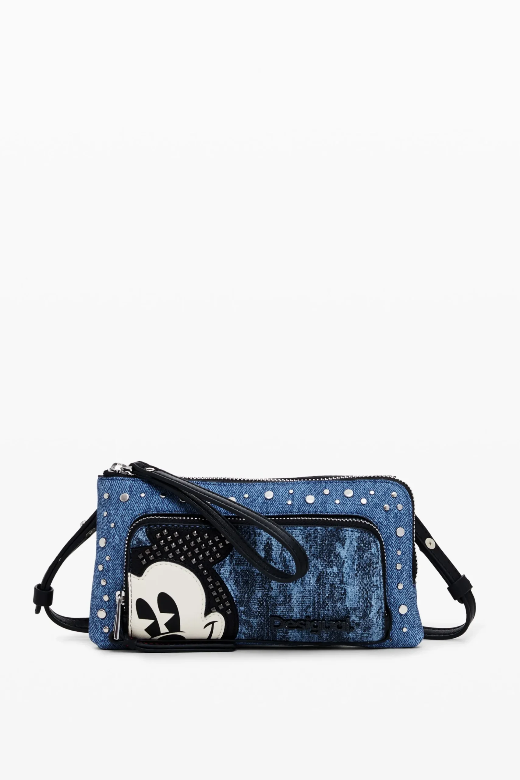 Monedero L denim Mickey Mouse
