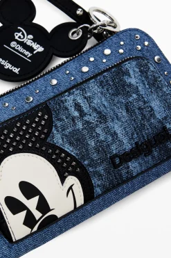 Monedero L denim Mickey Mouse