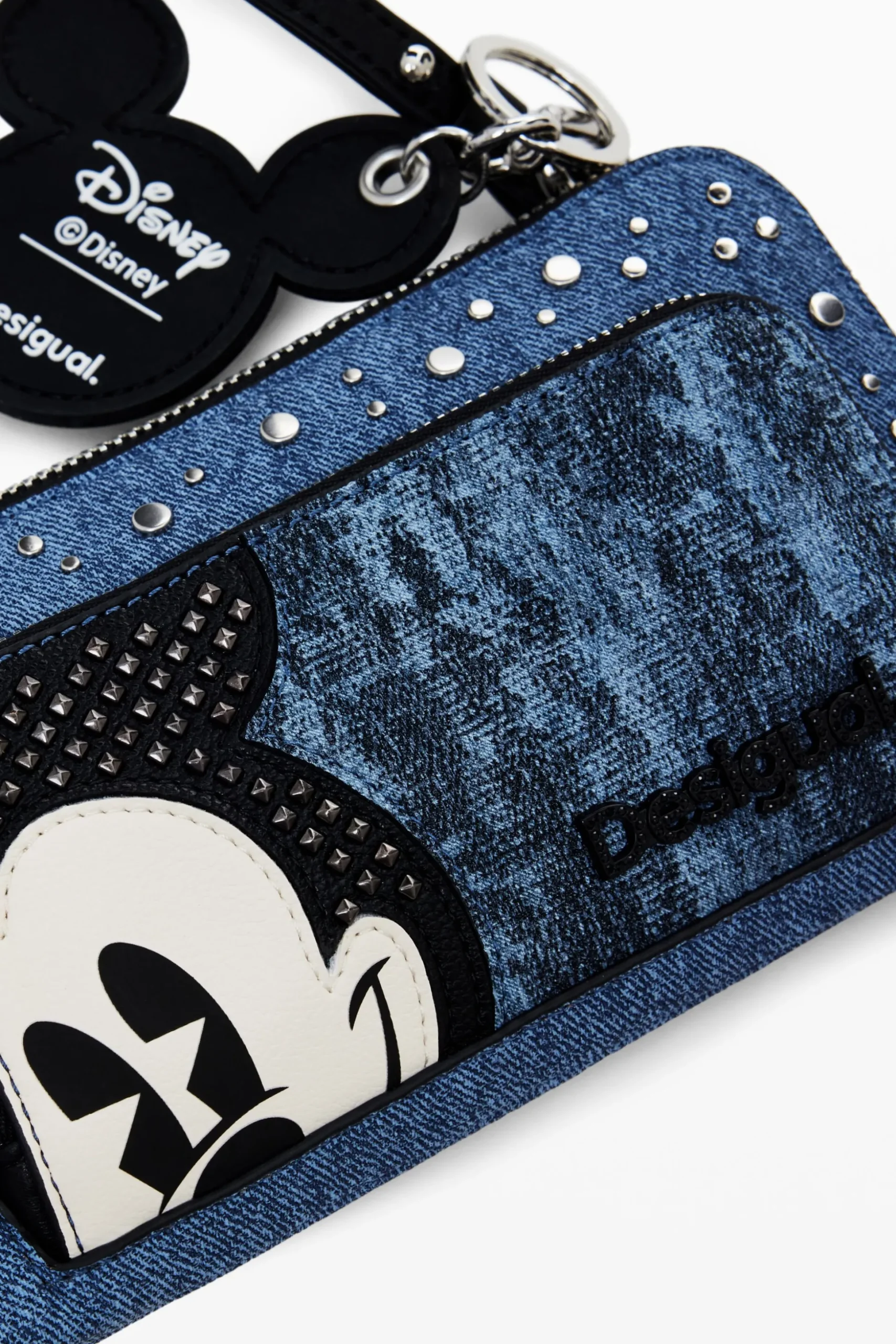 Monedero L denim Mickey Mouse