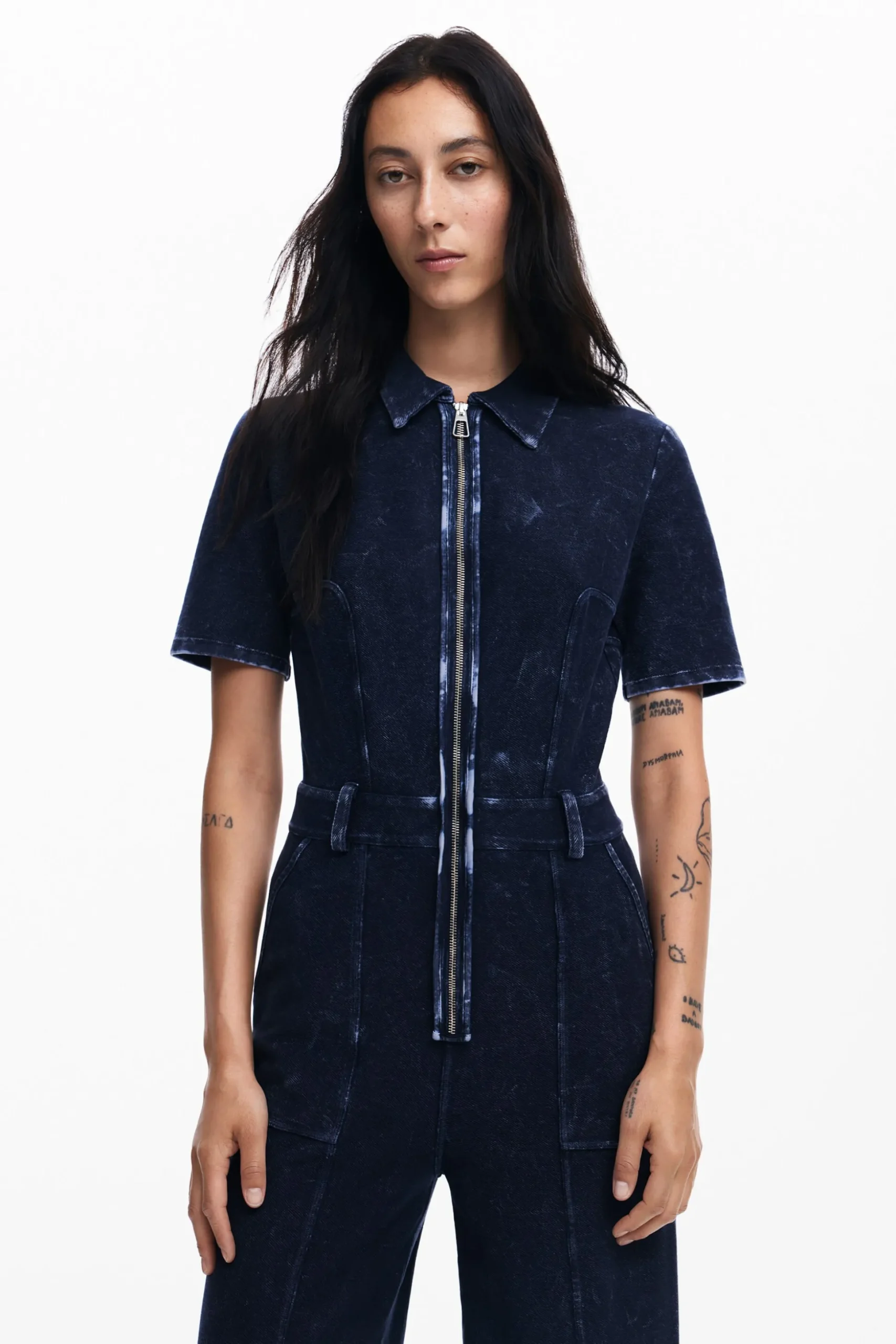 Mono denim efecto lavado