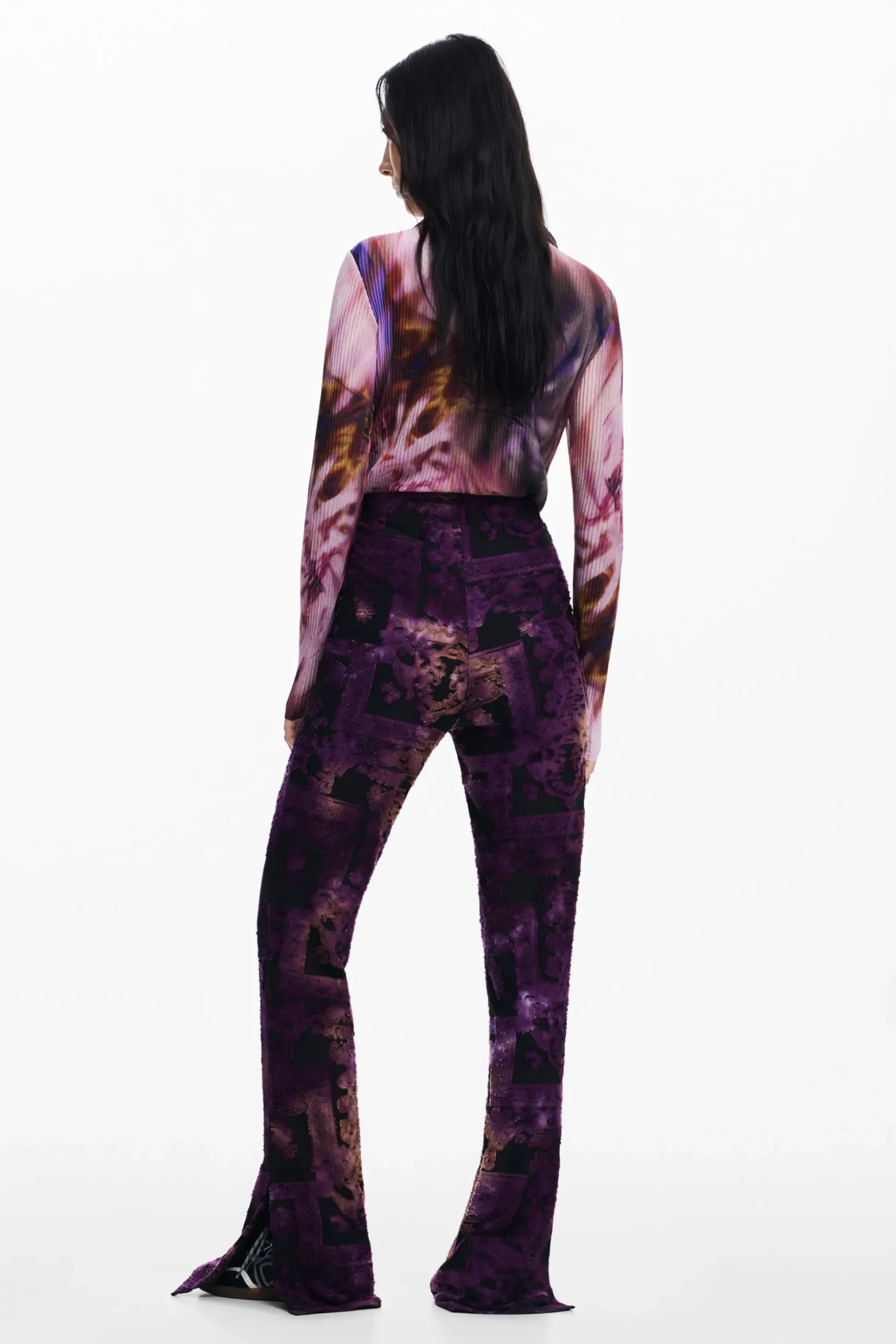 Pantalón campana devoré
