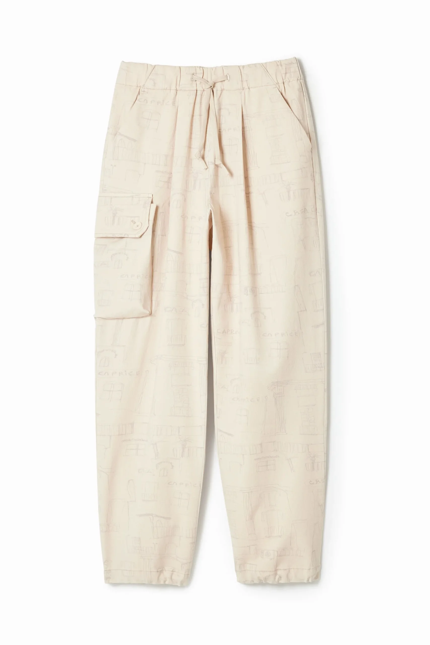 Pantalón cargo estampado