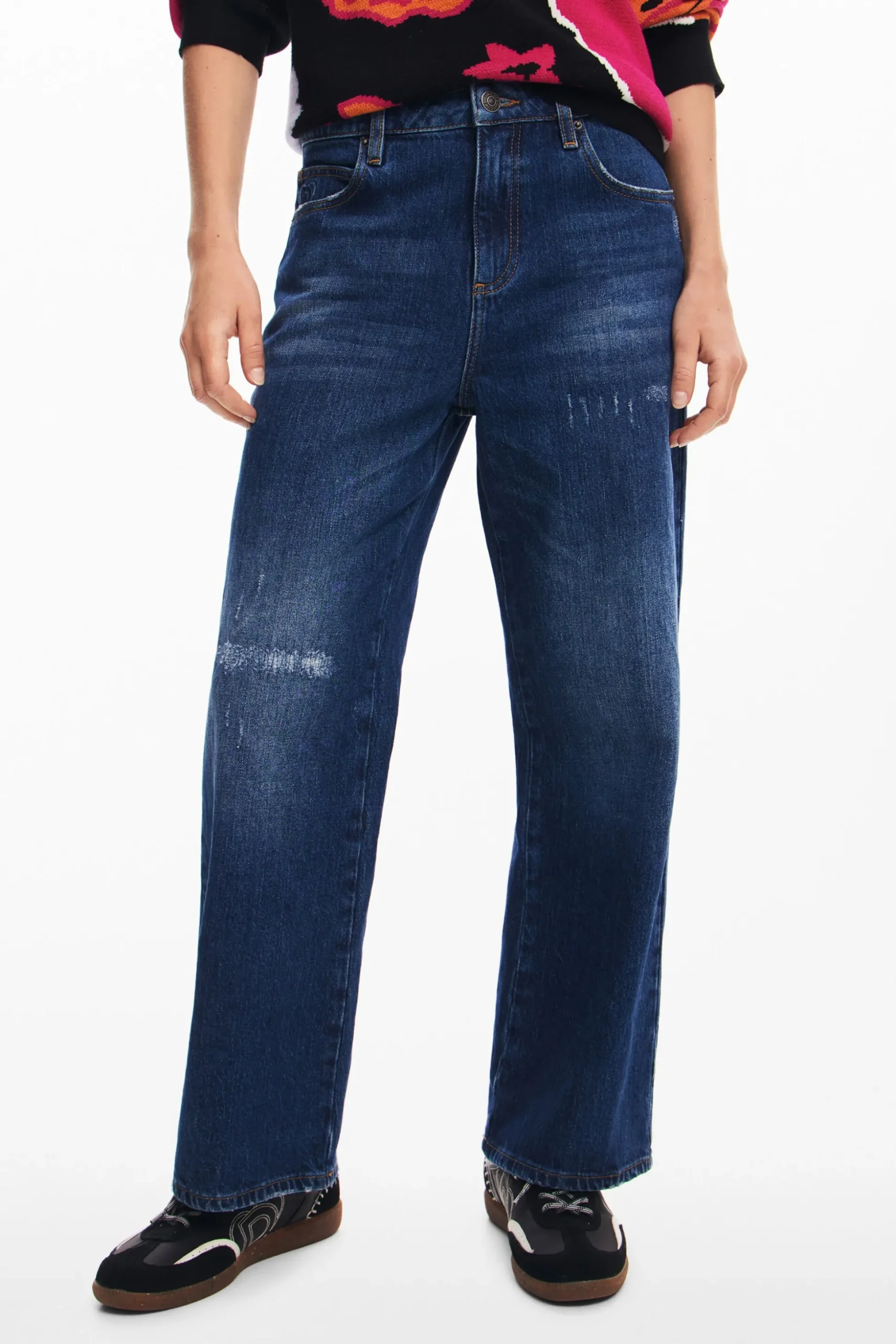 Pantalón culotte denim