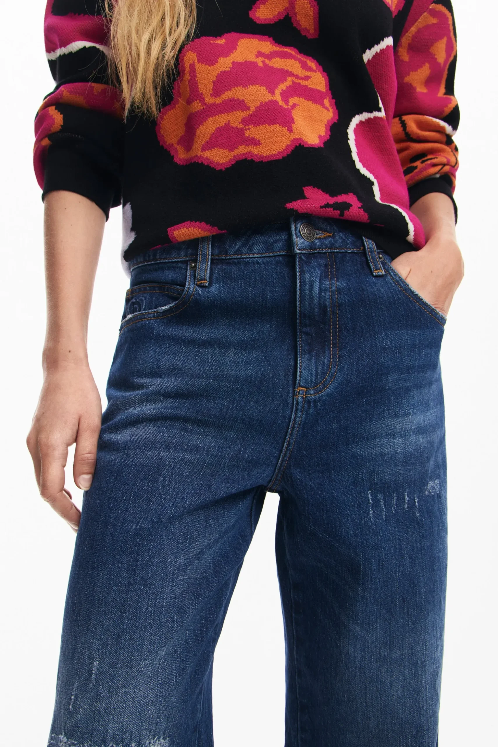 Pantalón culotte denim
