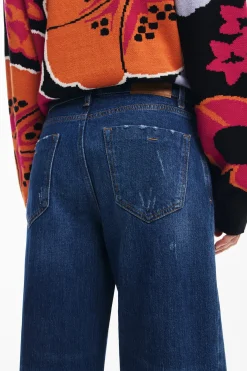 Pantalón culotte denim