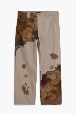 Pantalón estampado flores