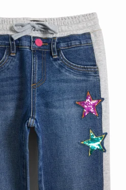 Pantalón jogger canalé estrellas