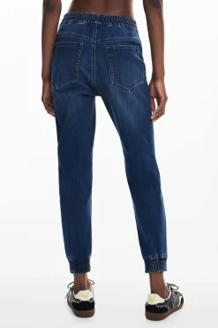 Pantalón jogger tejido vaquero