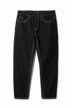 Pantalón largo denim bolsillos