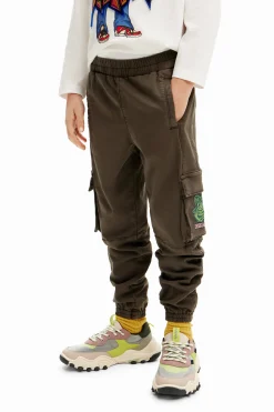 Pantalón largo jogger bolsillos cargo