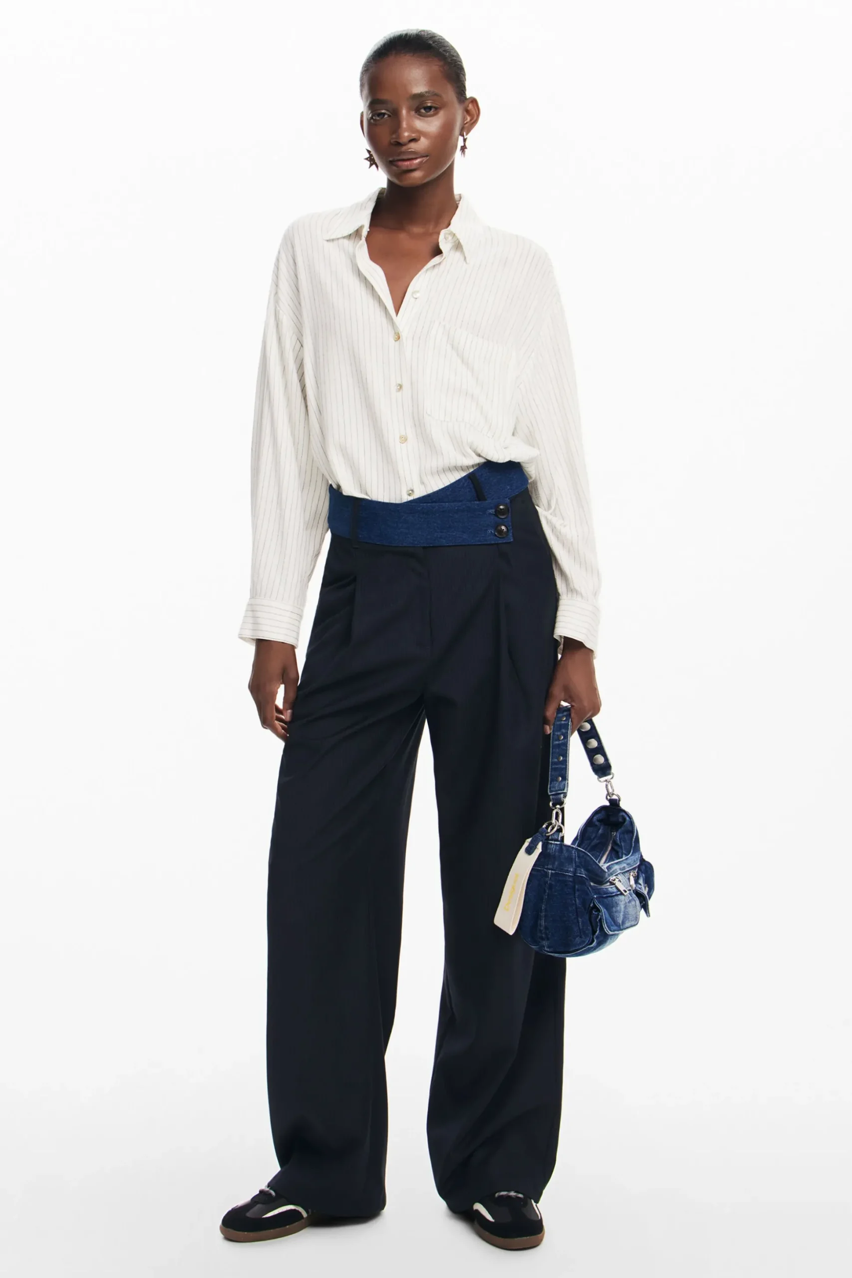 Pantalón sastre combinado