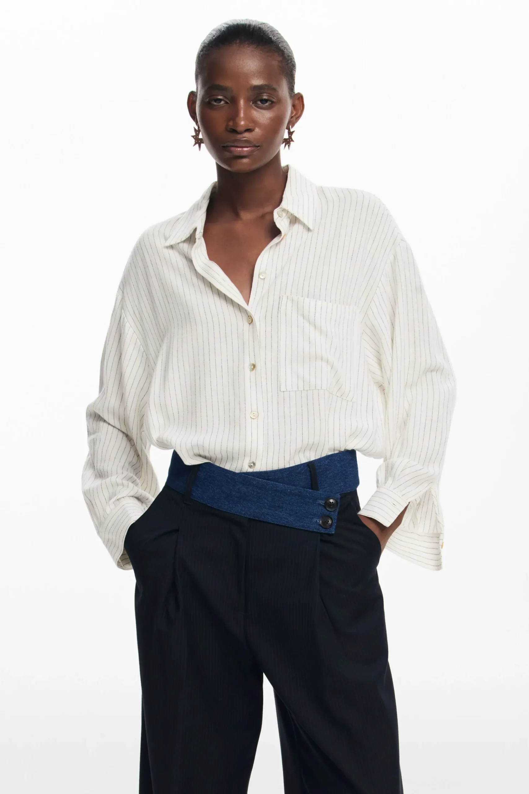 Pantalón sastre combinado