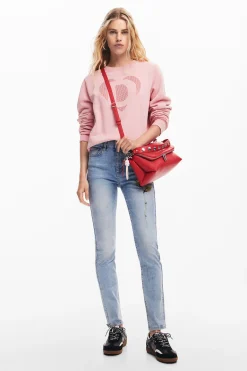 Pantalón vaquero rosa