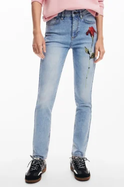 Pantalón vaquero rosa