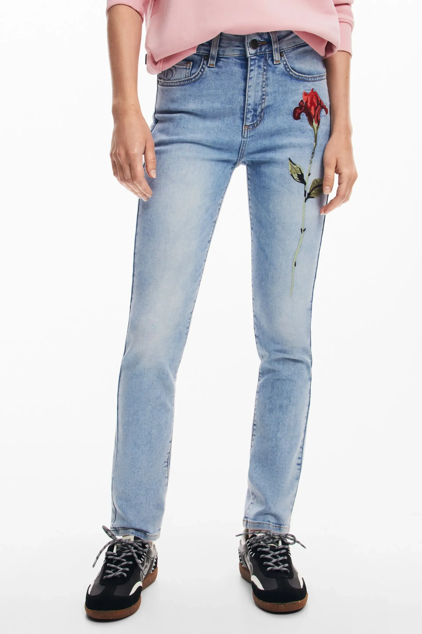 Pantalón vaquero rosa
