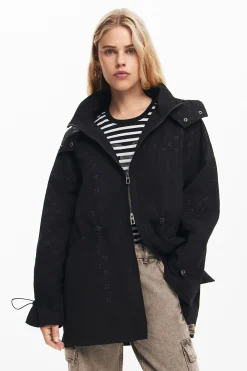 Parka impermeable capucha