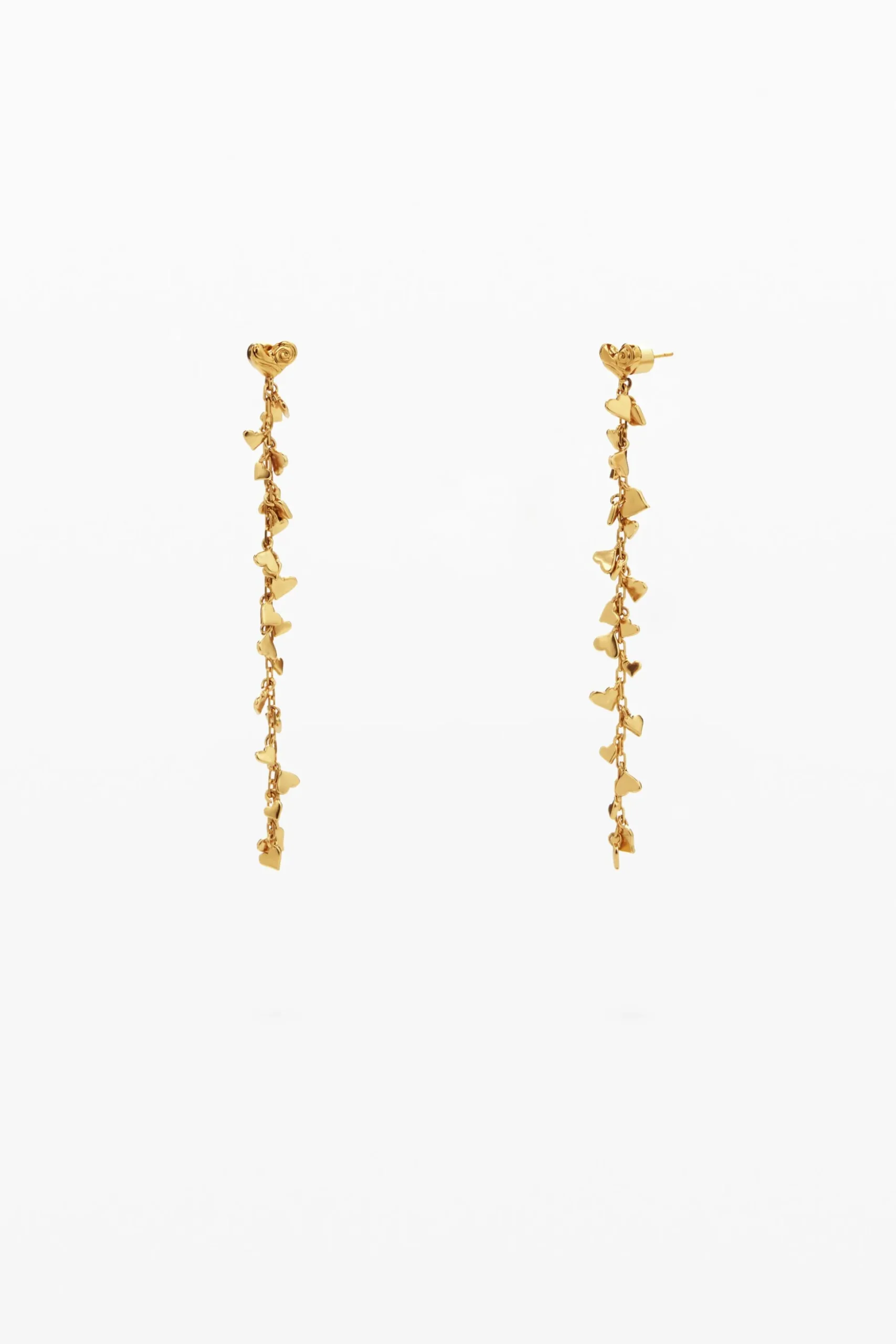 Pendientes cascada baño oro Zalio